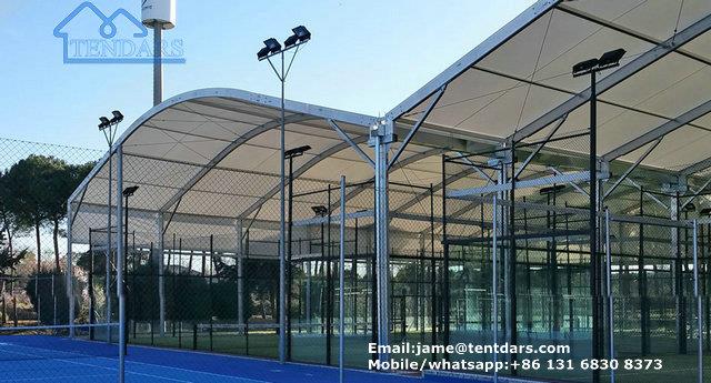 Tennis court marquee